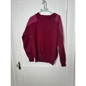 Vintage Rain Swetter Maroon Crewneck Golf Sweater Gore Men's Large